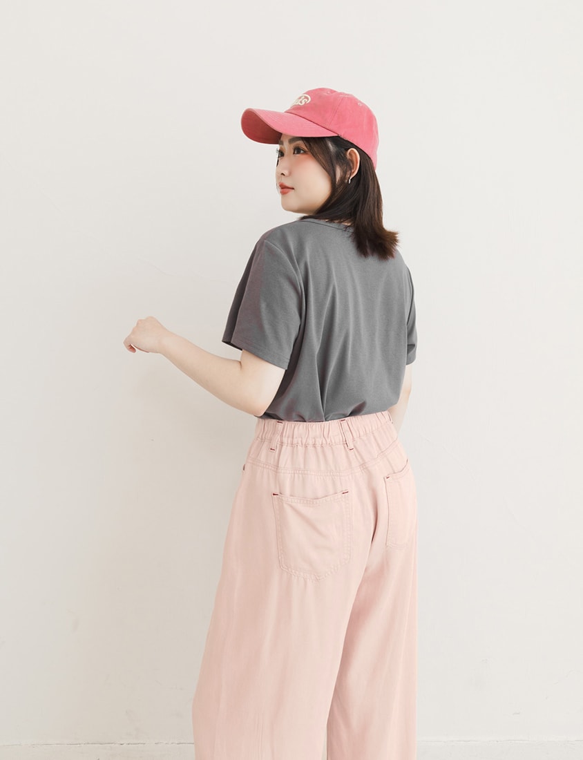 U-Neck Multicolor Plus Size Comfy Slim Tee