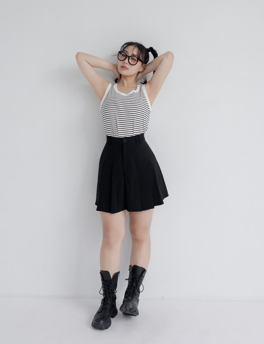 Summer Stripe Colorblock Plus Size Tank