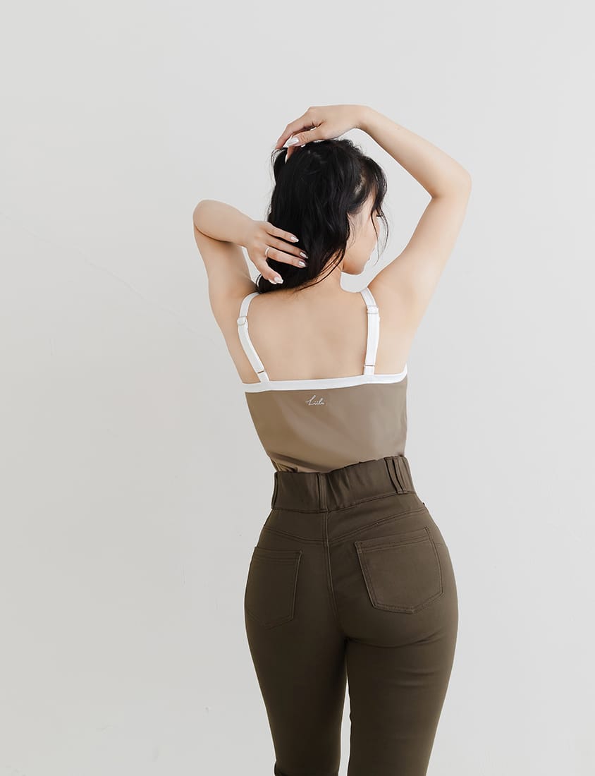 Cooling Elastic Wide Waistband Long Pants