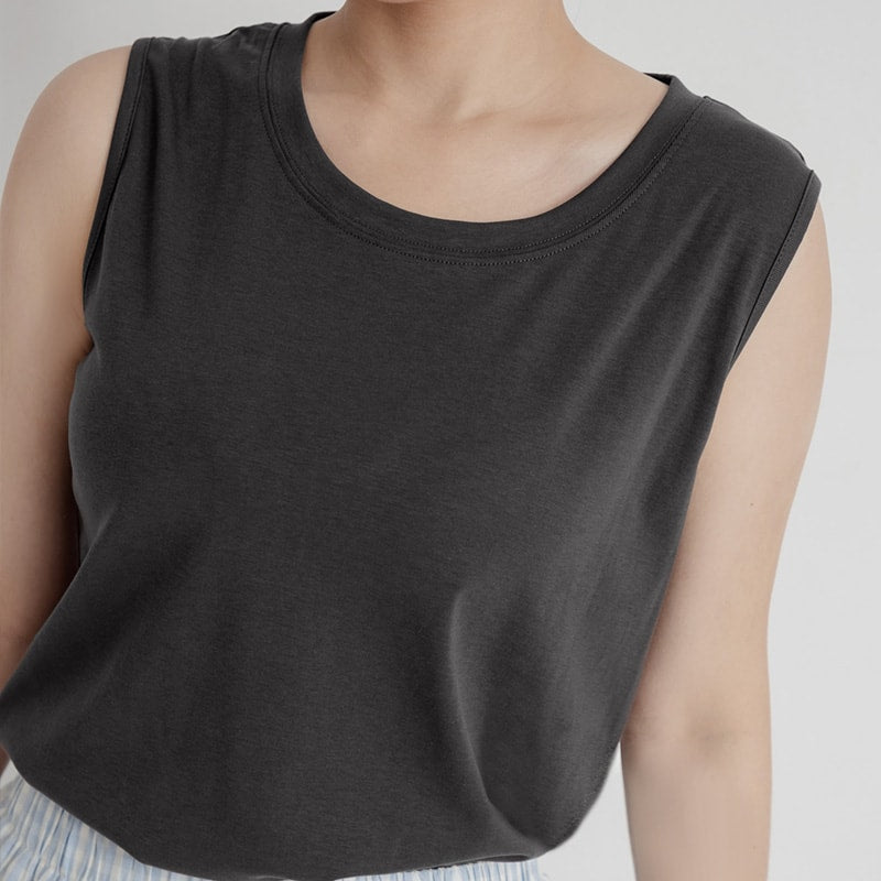 Everyday Basic Crewneck Plus Size Tank Top