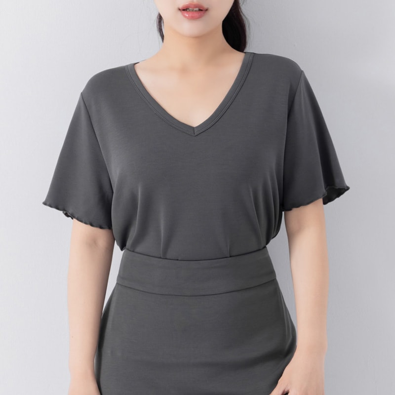 COOL PRO+ Space Cotton V-Neck Plus Size Tee