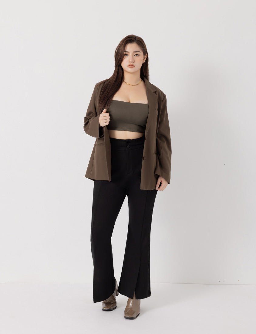 Pobra Tencel Wool Plus Size Bandeau Bra Top (With Padding)