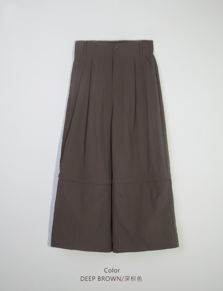 High Waist Convertible Plus Size Utility Pants