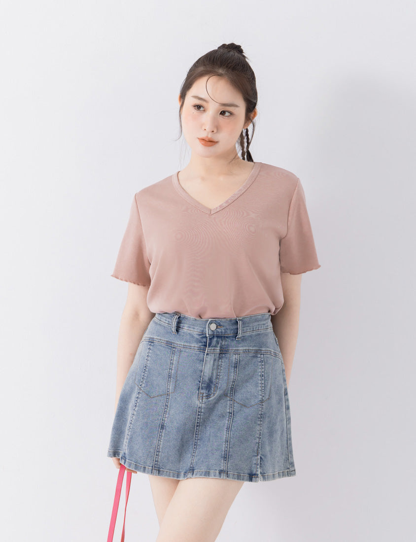 COOL PRO+ Space Cotton V-Neck Plus Size Tee