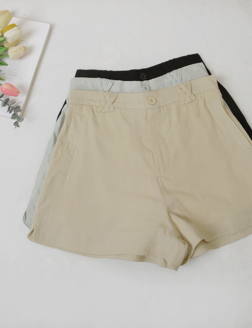 Airy Silky Linen Blend Shorts