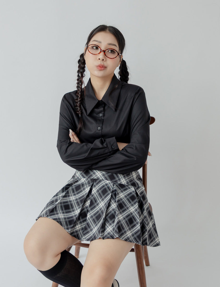 Multi-Color Drop Shoulder Plus Size Boyfriend Oversize Shirt (Unisex)