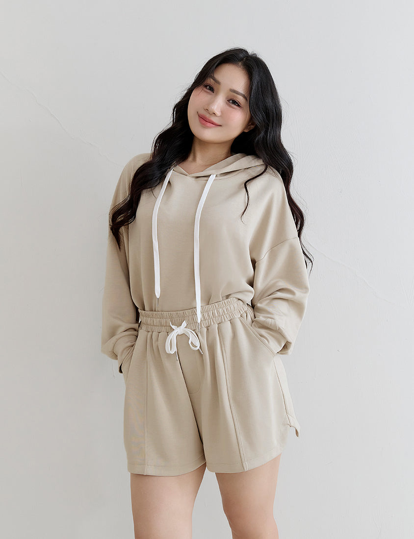 Cloud Cotton Elastic Drawstring Casual Plus Size Shorts