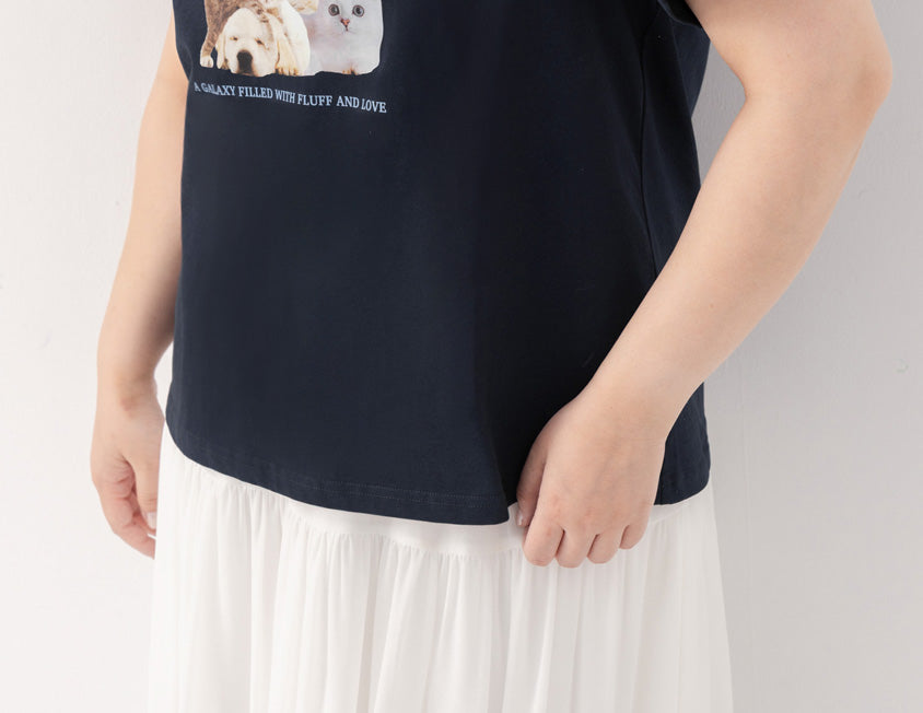 Adorable Pets Planet Plus Size Graphic Tee