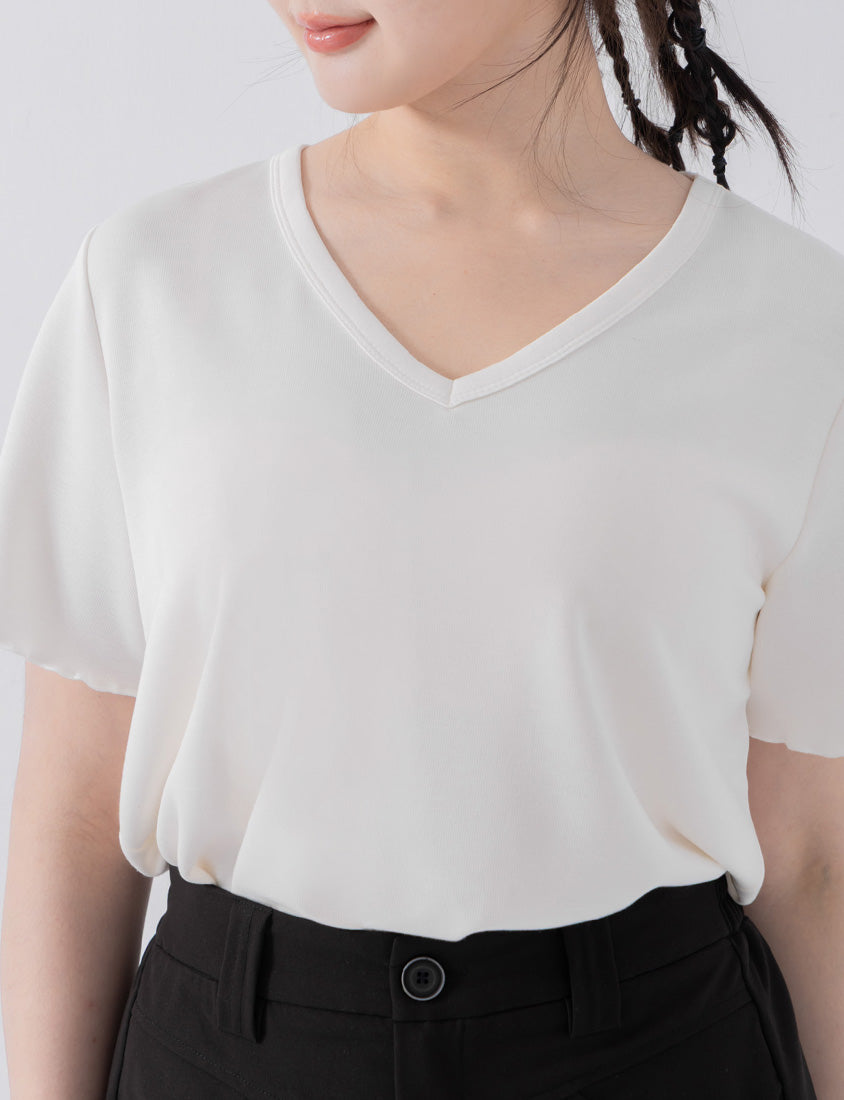 COOL PRO+ Space Cotton V-Neck Plus Size Tee