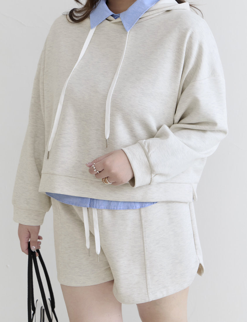 Cloud Cotton Elastic Drawstring Casual Plus Size Shorts