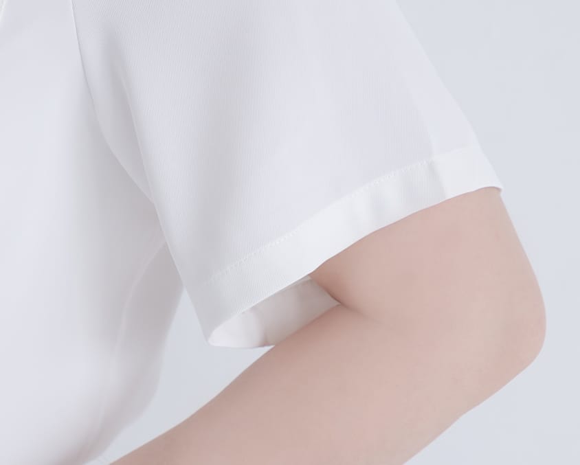 MISS. Drop Shoulder Stitching Double Pocket Plus Size Short Sleeve Shirt