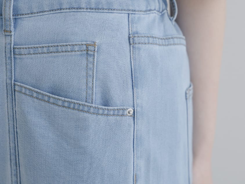 Apple-Shaped Friendly! Seamed Plus Size Wide Leg Jeans