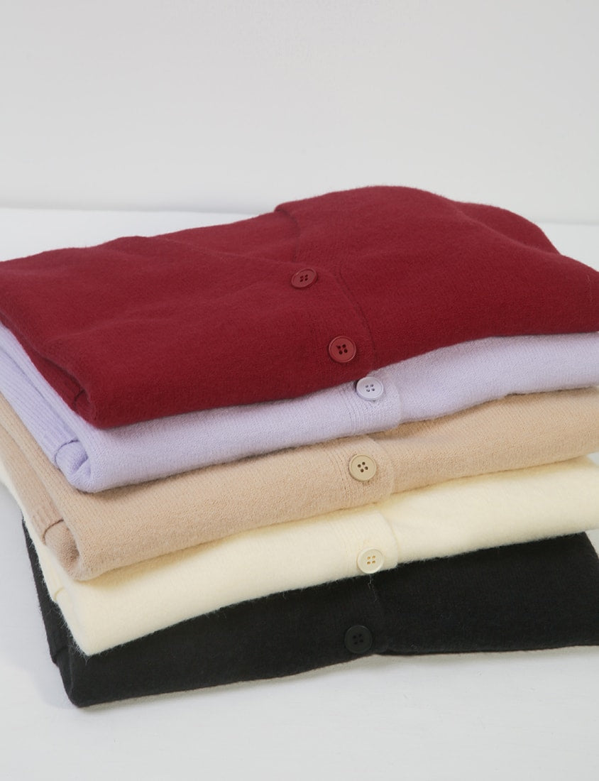 Classic V-Neck Multicolor Longline Plus Size Knit Cardigan