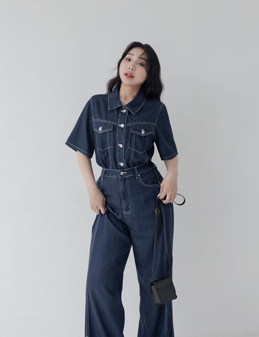 Lyocell Cooling Short Sleeve Button-Up Plus Size Jacket