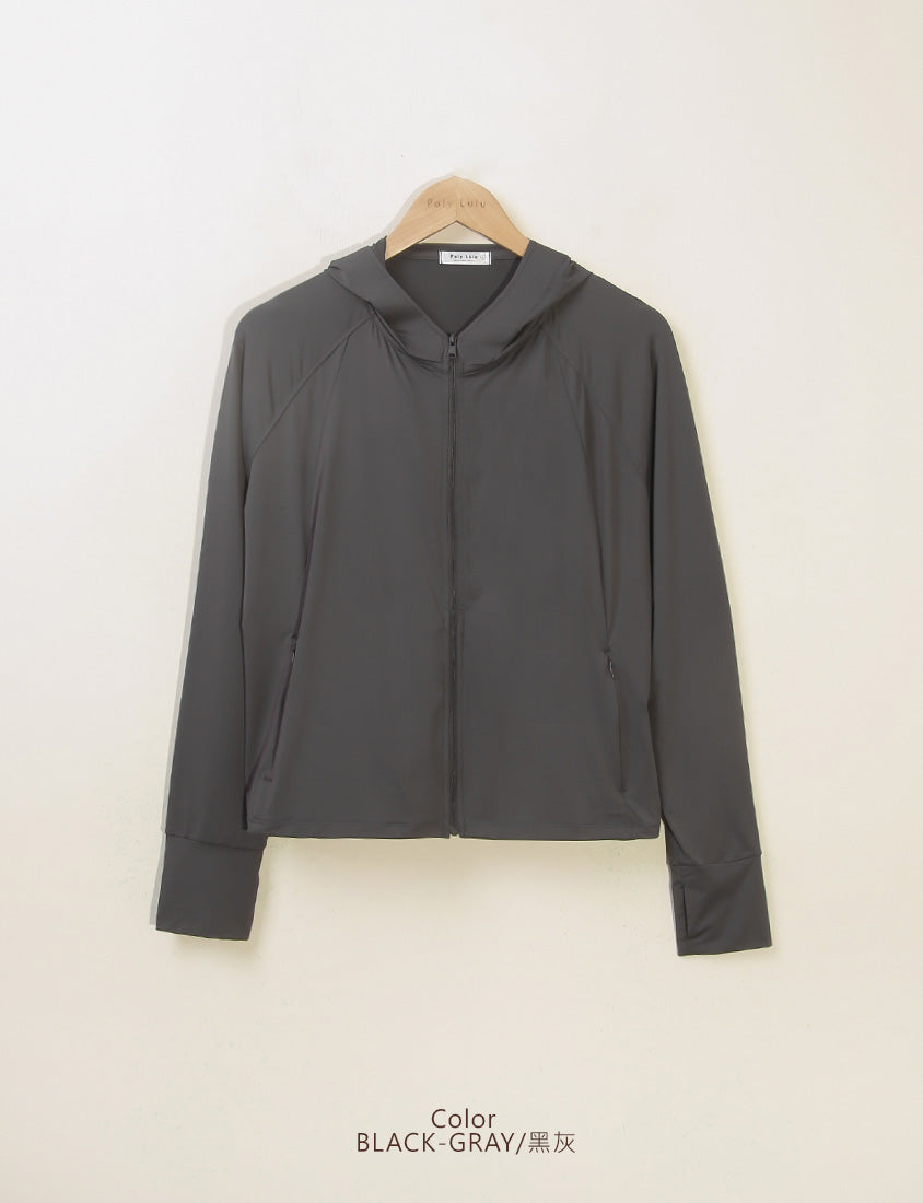 UV PRO+ Cooling Tech Sun Protection Plus Size Cropped Jacket