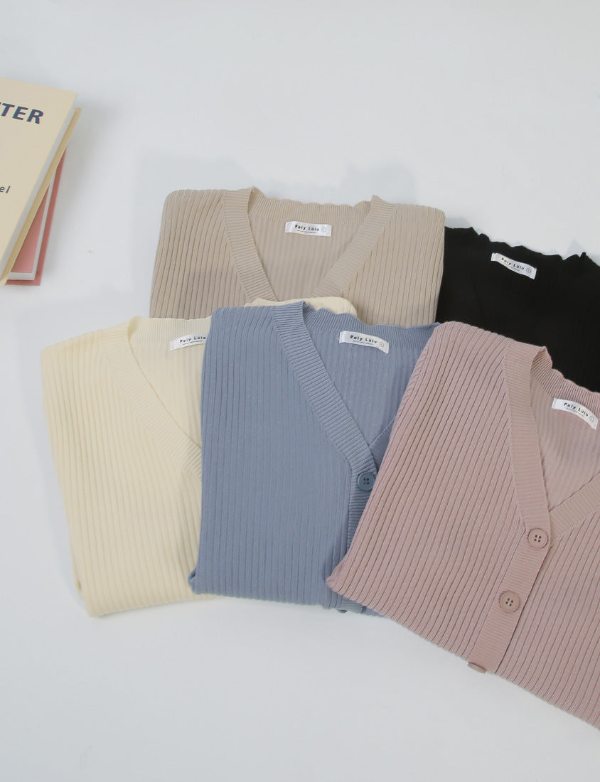 Cooling Lyocell Faux Button Plus Size Knit Top