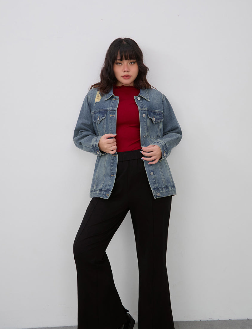 Crowds' Favorite Ultra-Stretch Leg-lengthening Roman Plus Size Flared Pants