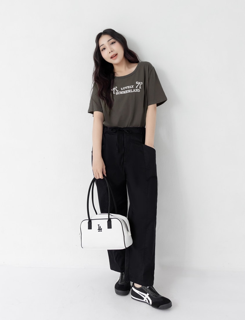 Utility Side-Tie Big Pocket Plus Size Boyfriend Pants