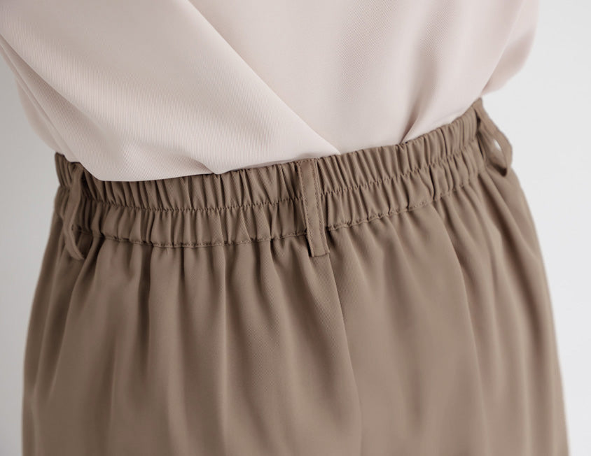 Sophisticated Pleated Drawstring Plus Size Tailored Pants