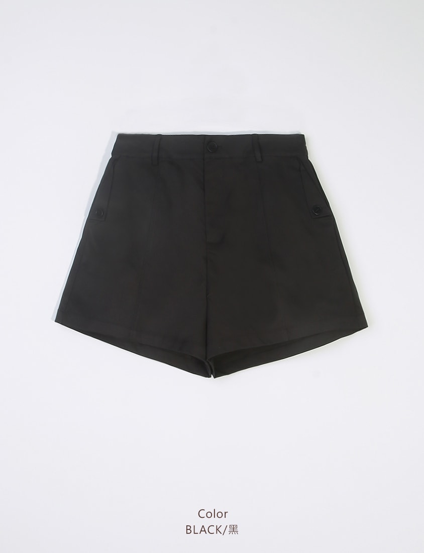 Utility Pockets Elastic Back Twill Plus Size Shorts