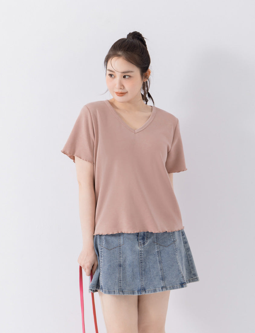 COOL PRO+ Space Cotton V-Neck Plus Size Tee