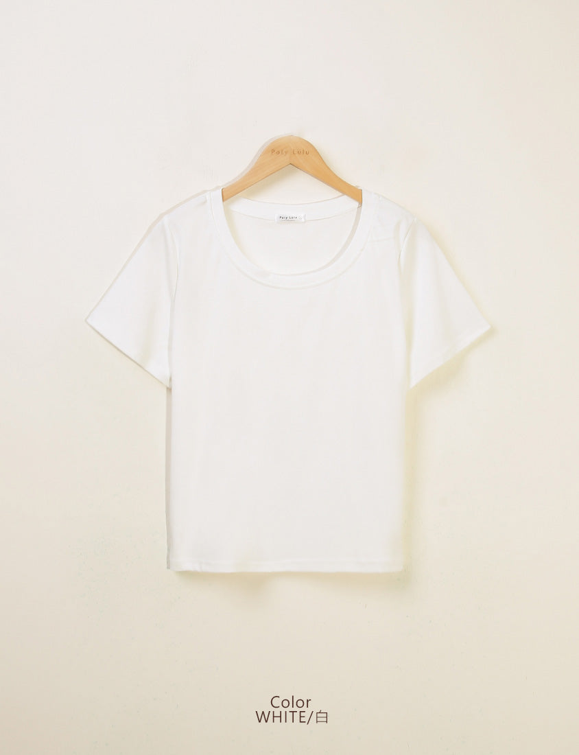 Silky Cool Liquid Touch Cotton Short Sleeve Plus Size Tee