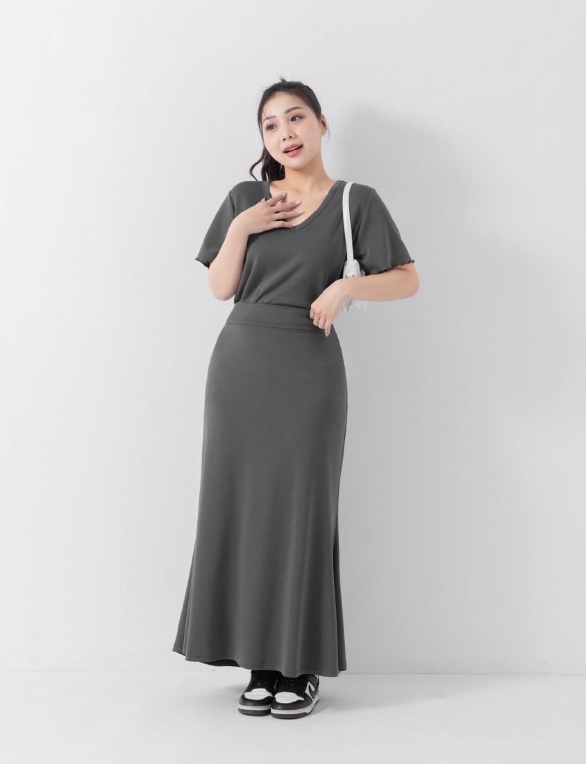 COOL PRO+ Space Cotton V-Neck Plus Size Tee