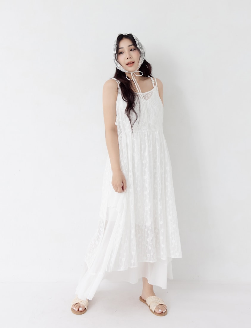 Adjustable Lace Side-Tie Plus Size Long Camisole Vest