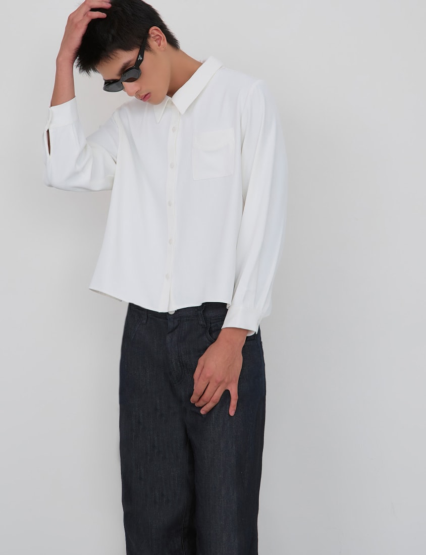 Versatile Wrinkle-Resistant Oversized Plus Size Long Sleeve Shirt (Unisex)