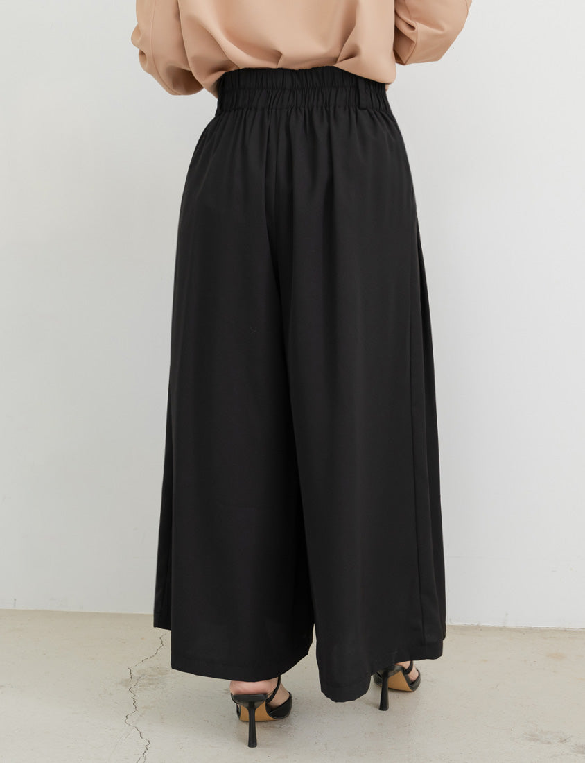 MISS. Wrinkle-Resistant High Waist A-Line Plus Size Tailored Wide Pants