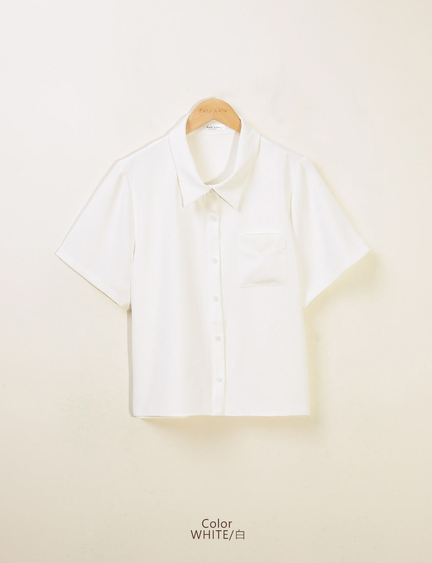 MISS. Silky Cool Morandi Colors Plus Size Shirt
