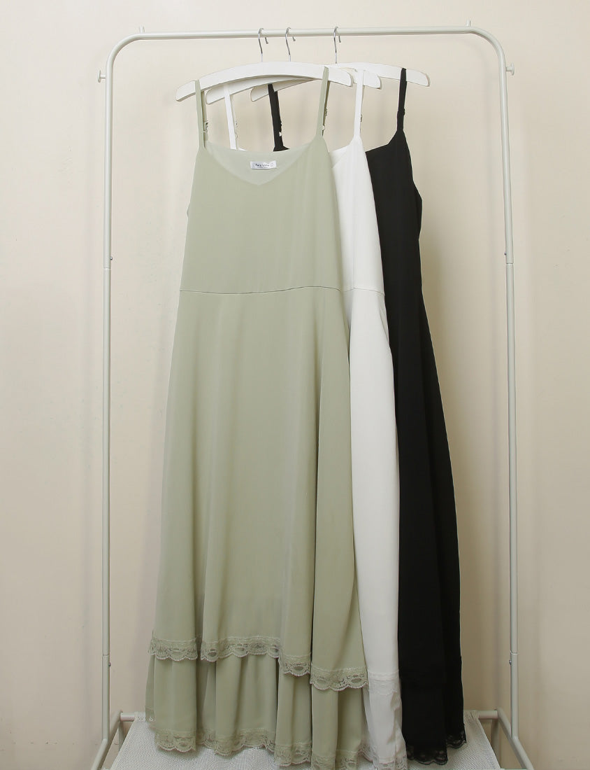 Elegant Layered Lace Tie Plus Size Dress