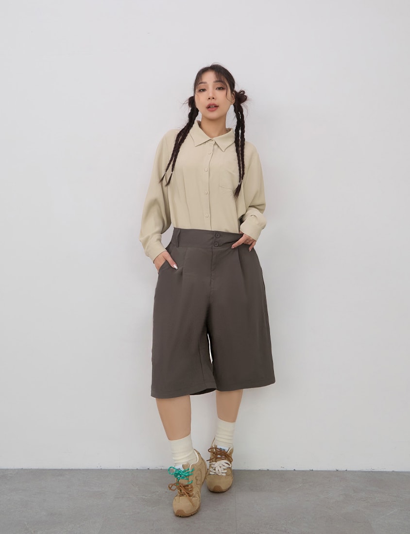 High Waist Convertible Plus Size Utility Pants