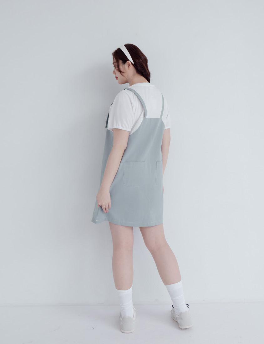 Classic Faux Two-Piece Strap Plus Size Dress