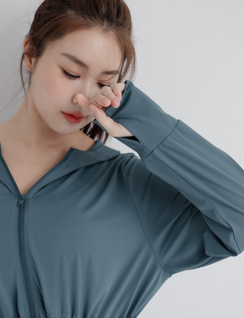 UV PRO+ Cooling Tech Sun Protection Plus Size Longline Jacket