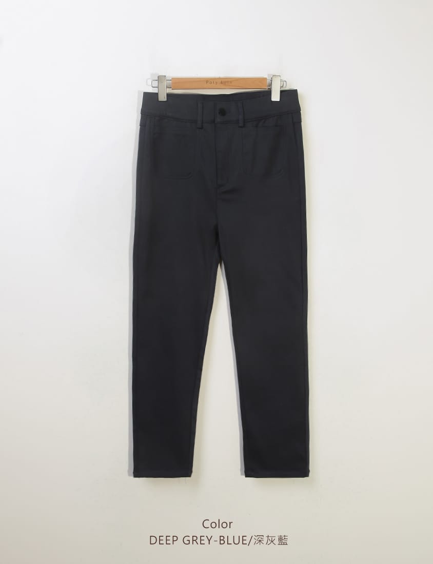 Tummy-Flattering Plus Size Slimming Pants (Single Button)