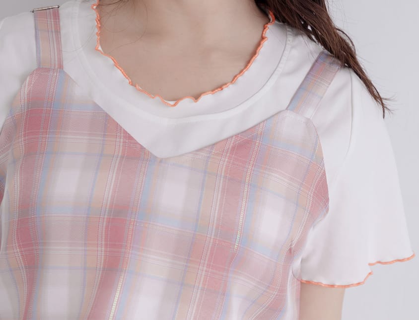 Korean Preppy Adjustable Plaid Plus Size Vest
