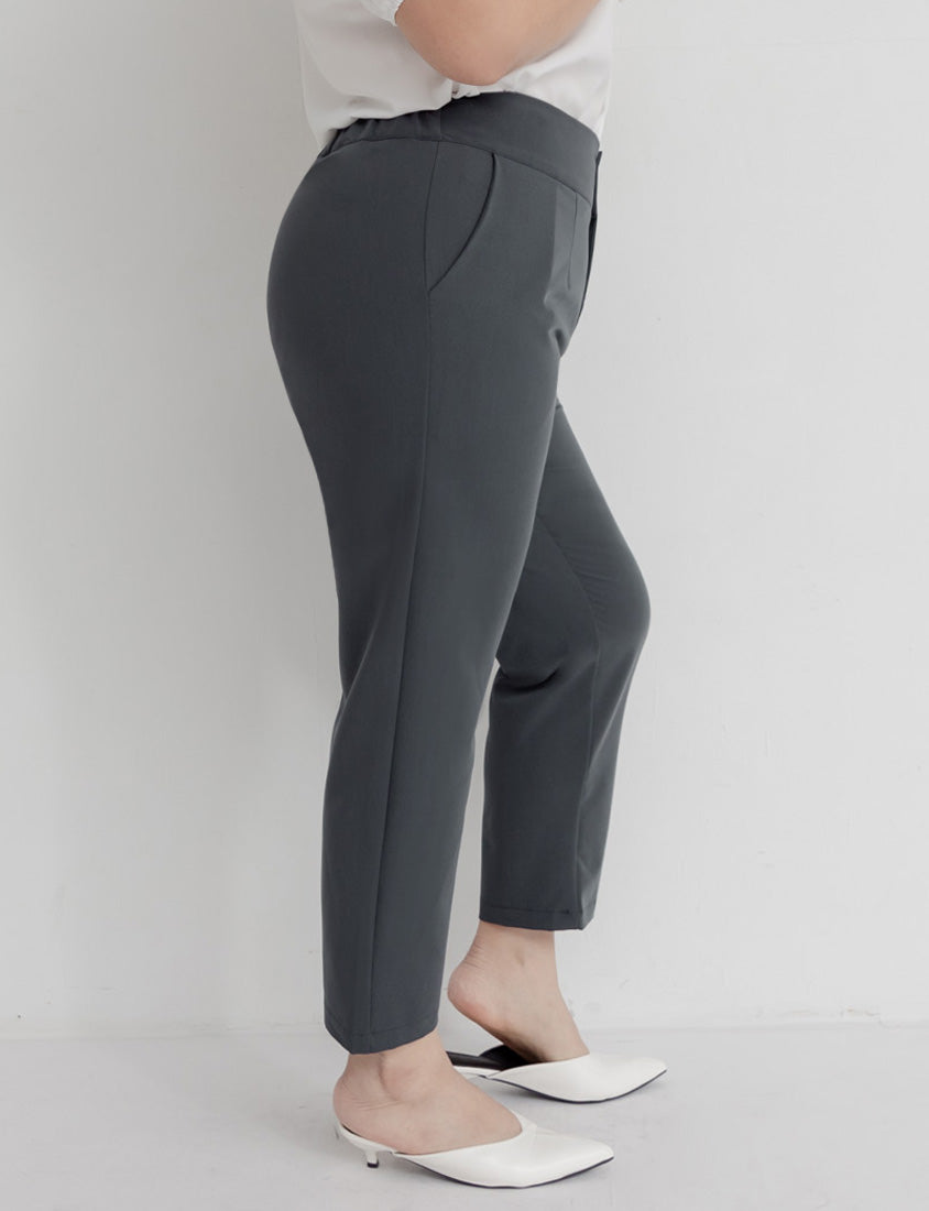 MISS. Apple-Shaped Body Friendly High Waist Plus Size Trousers