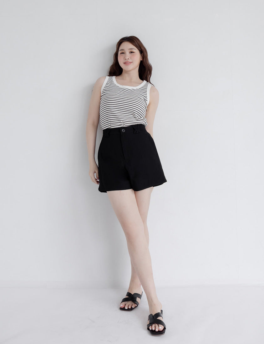 Airy Silky Linen Blend Shorts
