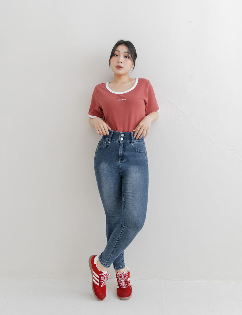 Tummy Flattering Plus Size Slimming Jeans