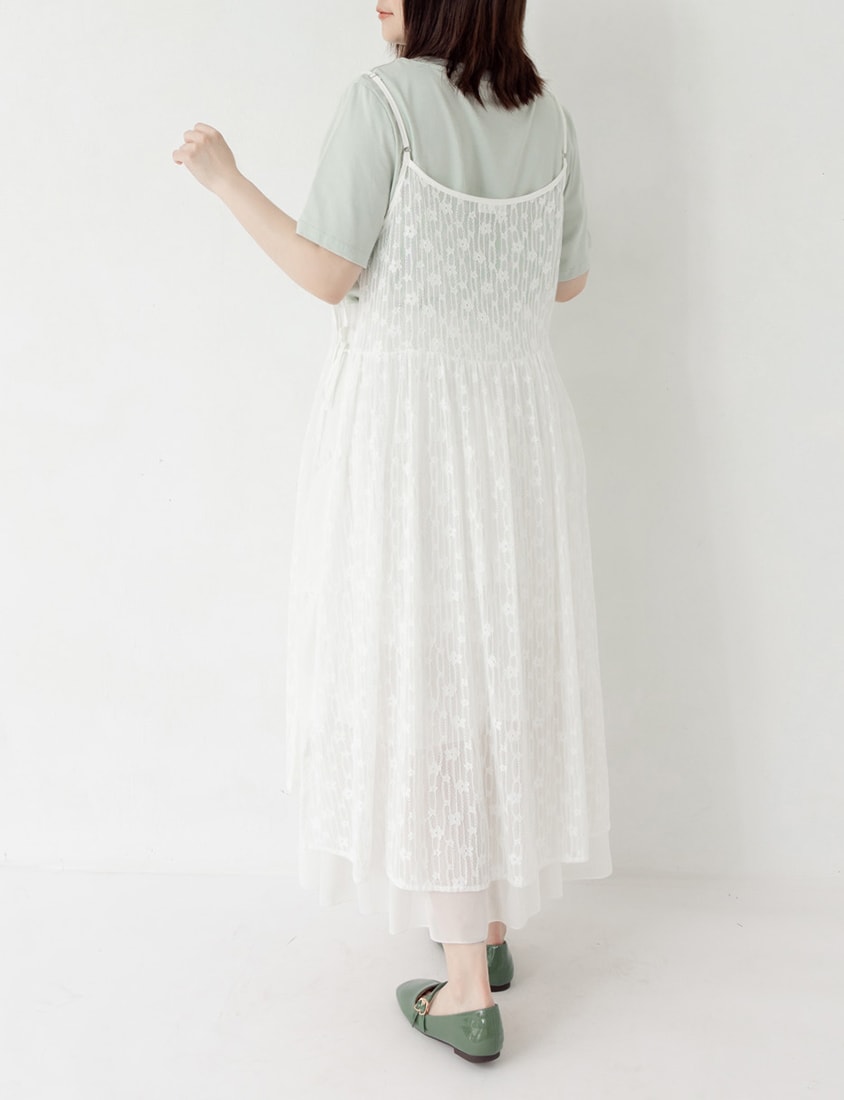Adjustable Lace Side-Tie Plus Size Long Camisole Vest