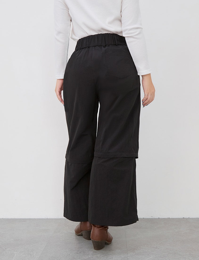 High Waist Convertible Plus Size Utility Pants