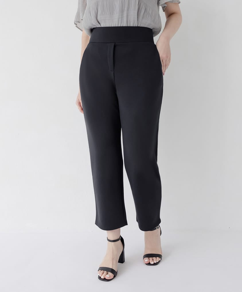 MISS. Waist-Sculpting Slimming Plus Size Straight Tailored Pants
