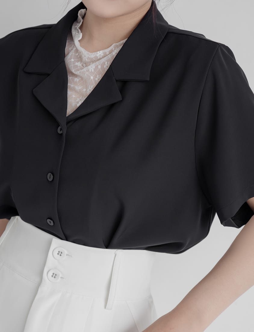 MISS. Silky Cool Oversize Cuban Collar Plus Size Shirt (Unisex)