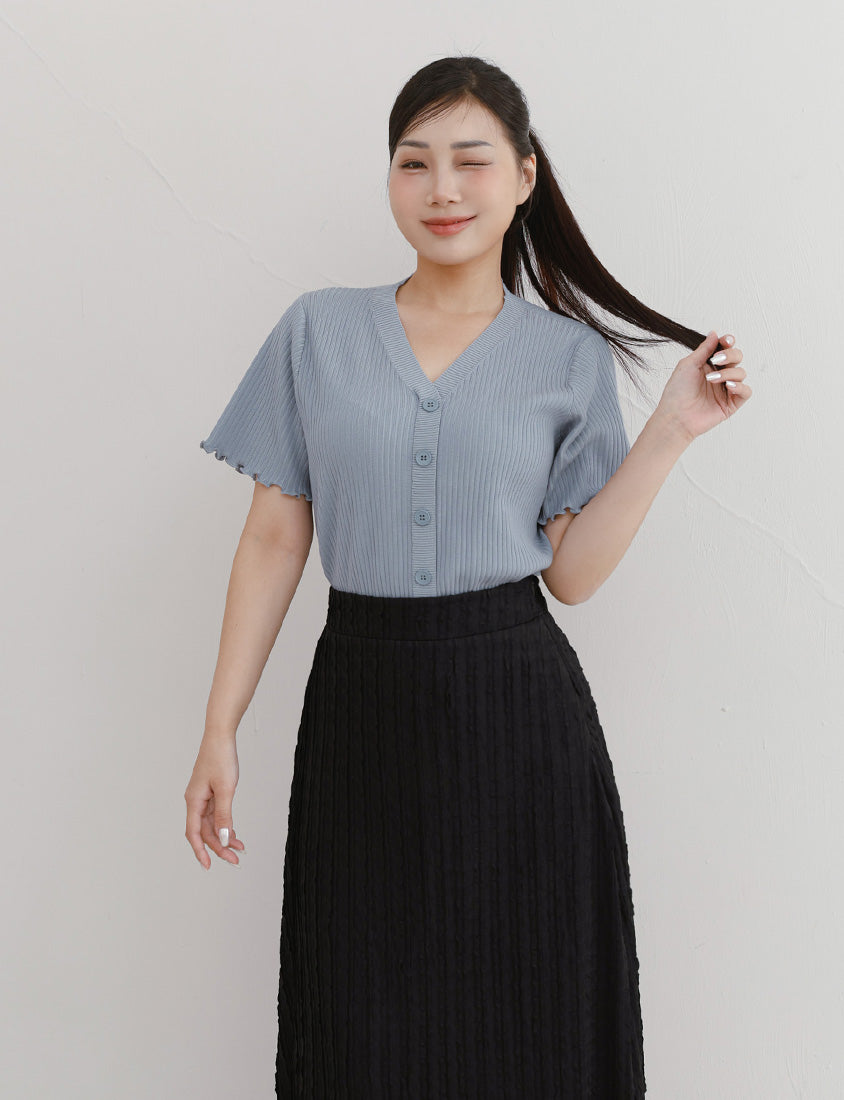 Soft Stretch Crinkled Elastic Waist Plus Size Maxi Skirt