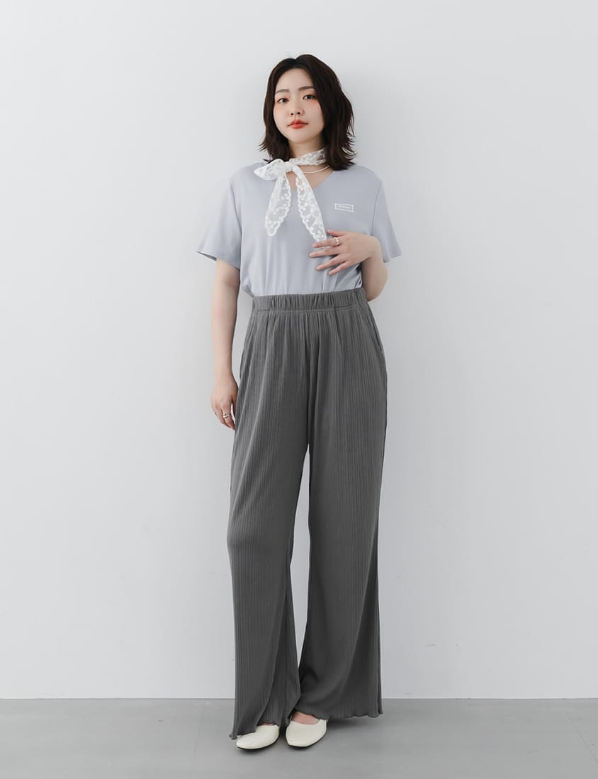 MISS. Ultra Stretch Ribbed Plus Size Slimming Pants