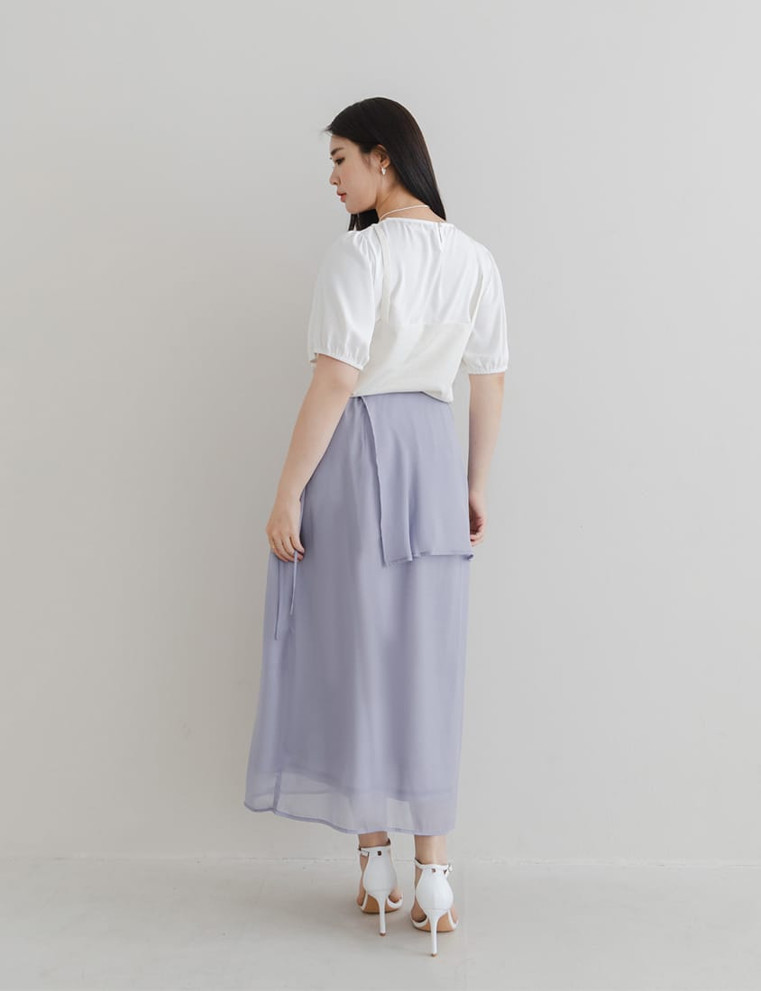 Fairy Two-Piece Sheer Plus Size Maxi Skirt (with Inner Skirt)