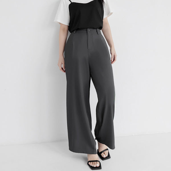 Sophisticated Pleated Drawstring Plus Size Tailored Pants