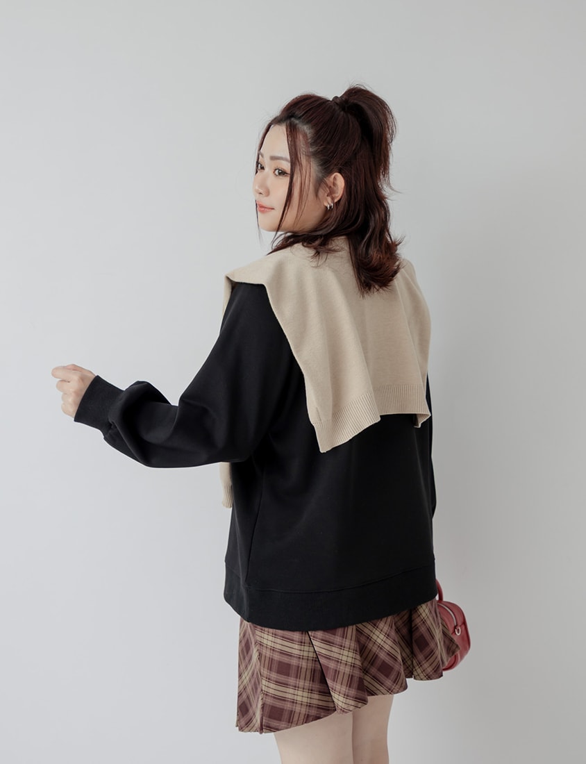 Versatile Multi-Color Knit Shawl