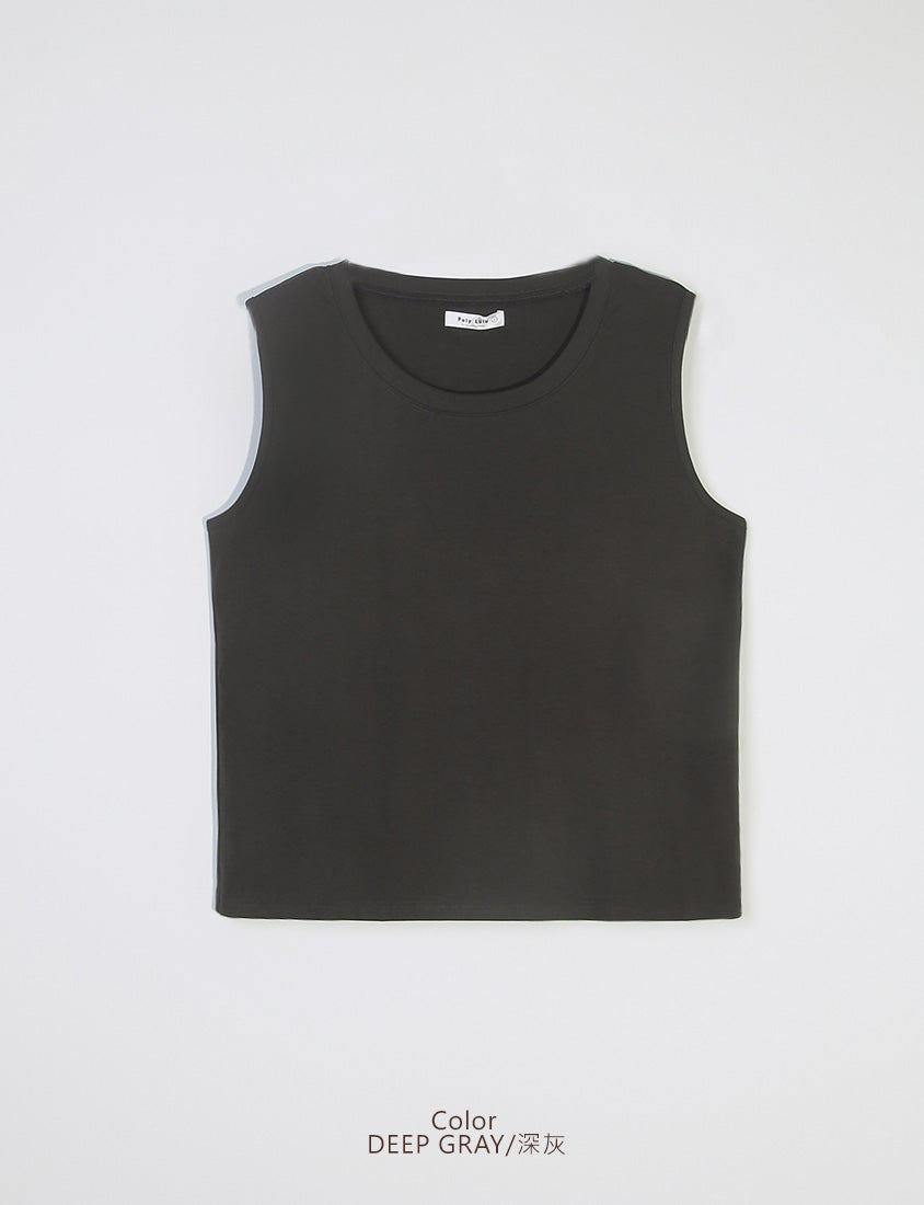 Everyday Basic Crewneck Plus Size Tank Top